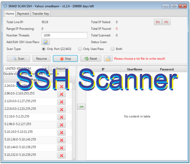 Smad SSH Scanner 2025